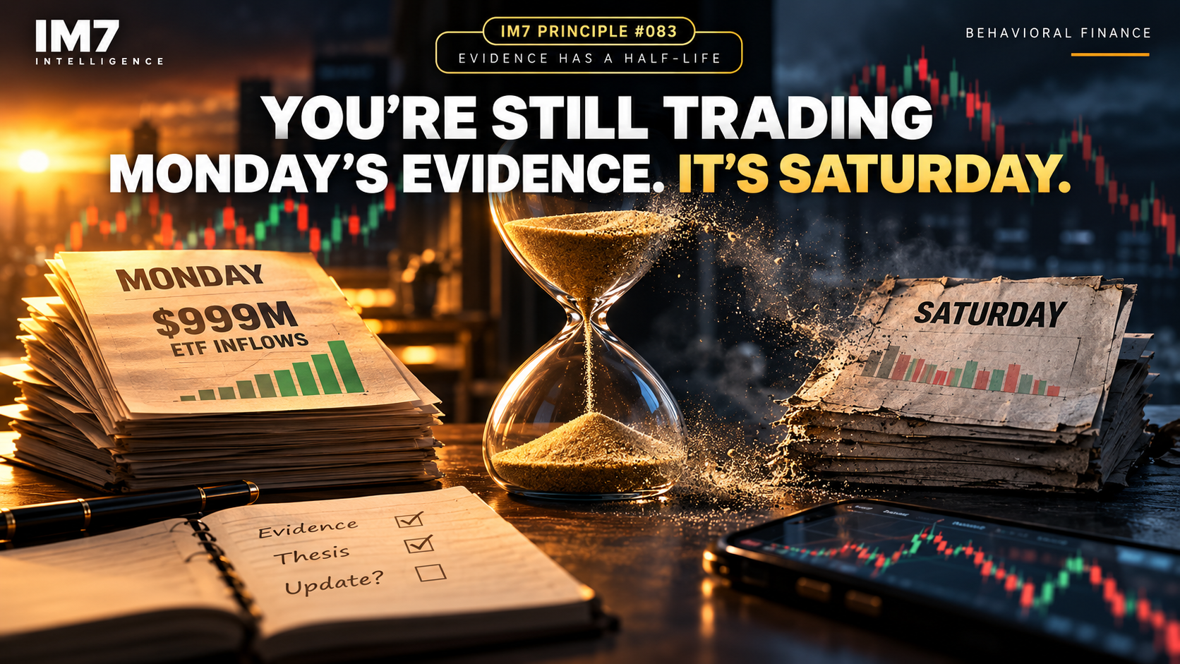 You’re Still Trading Monday’s Evidence. It’s Saturday.