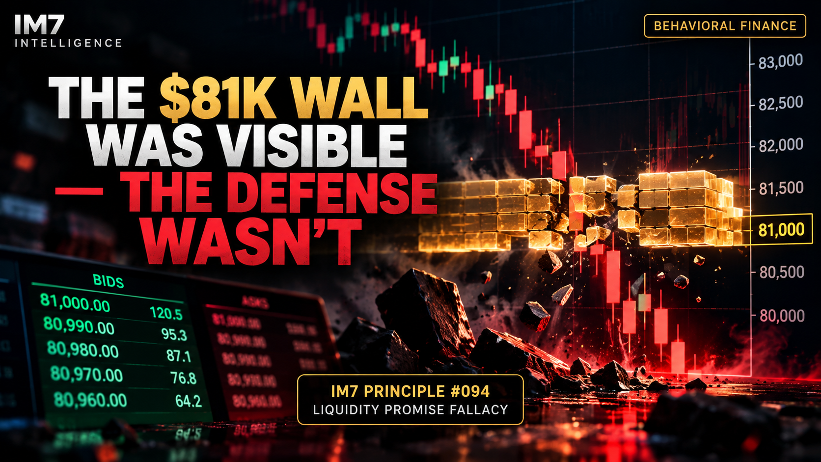 Bitcoin's $81K Buy Wall Looked Safe — Until Price Reached It