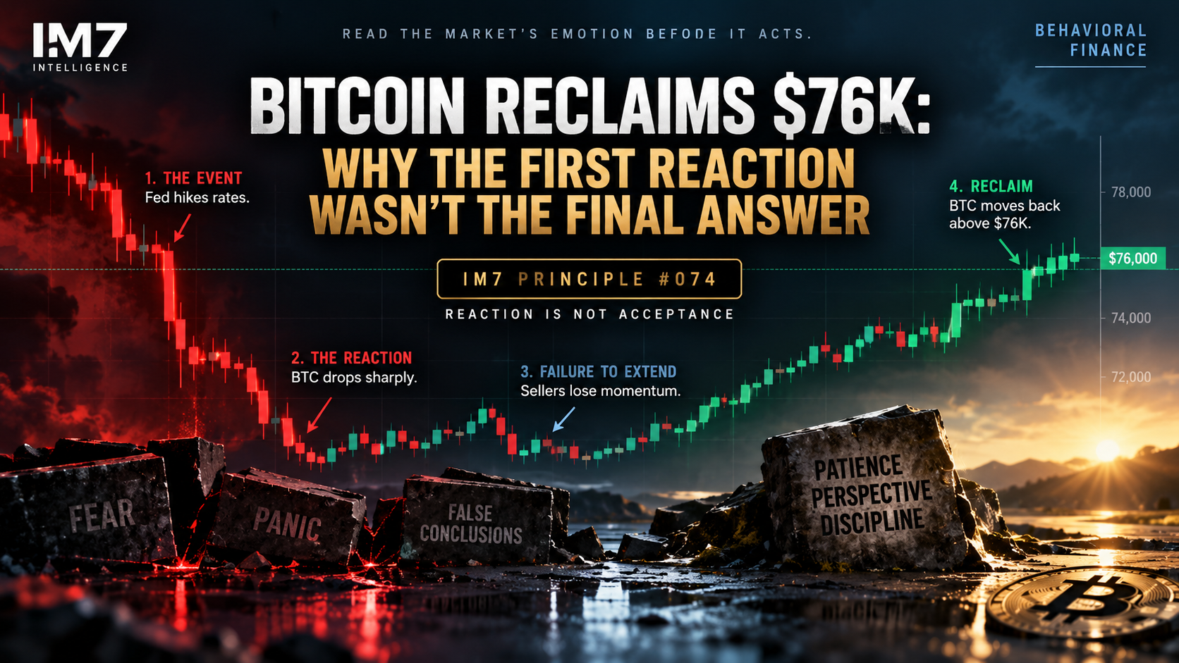 Bitcoin Reclaims $76K: Why the First Reaction Wasn't the Final Answer